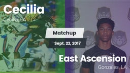 Matchup: Cecilia  vs. East Ascension  2017