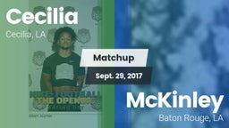 Matchup: Cecilia  vs. McKinley  2017