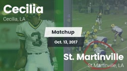 Matchup: Cecilia  vs. St. Martinville  2017
