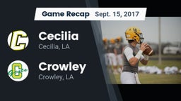 Recap: Cecilia  vs. Crowley  2017