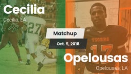 Matchup: Cecilia  vs. Opelousas  2018