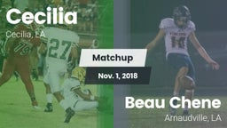 Matchup: Cecilia  vs. Beau Chene  2018