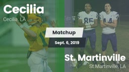 Matchup: Cecilia  vs. St. Martinville  2019