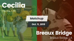Matchup: Cecilia  vs. Breaux Bridge  2019