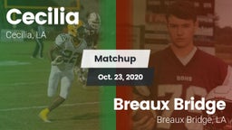 Matchup: Cecilia  vs. Breaux Bridge  2020