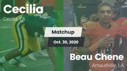 Matchup: Cecilia  vs. Beau Chene  2020
