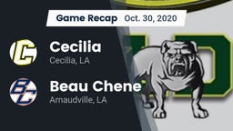 Recap: Cecilia  vs. Beau Chene  2020