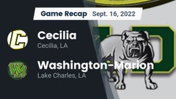 Recap: Cecilia  vs. Washington-Marion  2022