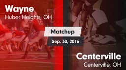 Matchup: Wayne  vs. Centerville  2016