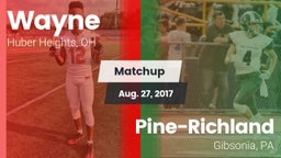 Matchup: Wayne  vs. Pine-Richland  2017