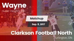 Matchup: Wayne  vs. Clarkson Football North 2017