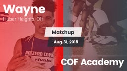 Matchup: Wayne  vs. COF Academy 2018