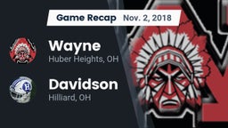 Recap: Wayne  vs. Davidson  2018