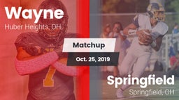 Matchup: Wayne  vs. Springfield  2019