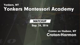 Matchup: Yonkers Montessori A vs. Croton-Harmon  2016