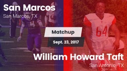 Matchup: San Marcos High vs. William Howard Taft  2017