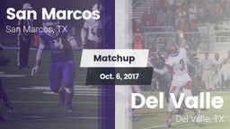 Matchup: San Marcos High vs. Del Valle  2017