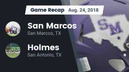 Recap: San Marcos  vs. Holmes  2018