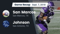 Recap: San Marcos  vs. Johnson  2018