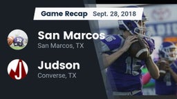 Recap: San Marcos  vs. Judson  2018