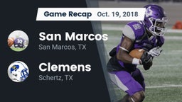 Recap: San Marcos  vs. Clemens  2018