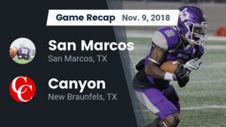Recap: San Marcos  vs. Canyon  2018