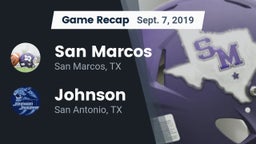 Recap: San Marcos  vs. Johnson  2019