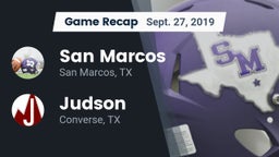 Recap: San Marcos  vs. Judson  2019