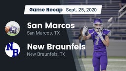 Recap: San Marcos  vs. New Braunfels  2020