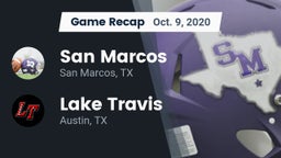 Recap: San Marcos  vs. Lake Travis  2020