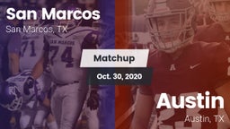 Matchup: San Marcos High vs. Austin  2020