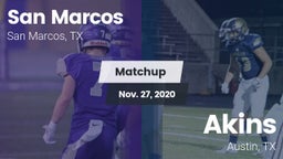Matchup: San Marcos High vs. Akins  2020