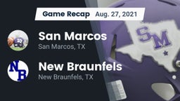 Recap: San Marcos  vs. New Braunfels  2021