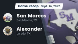 Recap: San Marcos  vs. Alexander  2022
