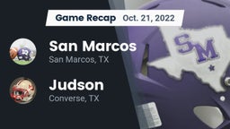 Recap: San Marcos  vs. Judson  2022