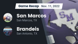 Recap: San Marcos  vs. Brandeis  2022