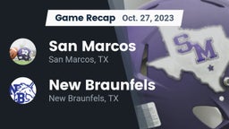 Recap: San Marcos  vs. New Braunfels  2023
