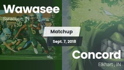 Matchup: Wawasee  vs. Concord  2018