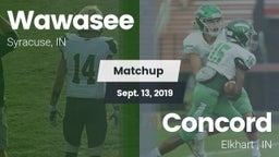 Matchup: Wawasee  vs. Concord  2019