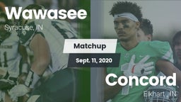 Matchup: Wawasee  vs. Concord  2020