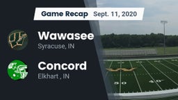 Recap: Wawasee  vs. Concord  2020