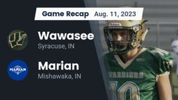 Recap: Wawasee  vs. Marian  2023
