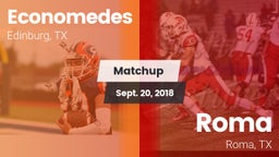 Matchup: Economedes High vs. Roma  2018