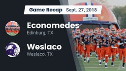 Recap: Economedes  vs. Weslaco  2018