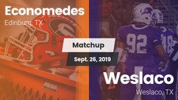 Matchup: Economedes High vs. Weslaco  2019