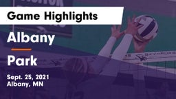 Albany  vs Park  Game Highlights - Sept. 25, 2021