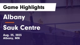Albany  vs Sauk Centre  Game Highlights - Aug. 25, 2023