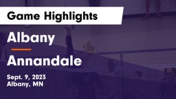 Albany  vs Annandale  Game Highlights - Sept. 9, 2023