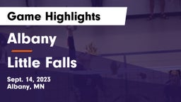 Albany  vs Little Falls  Game Highlights - Sept. 14, 2023