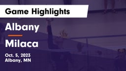 Albany  vs Milaca  Game Highlights - Oct. 5, 2023